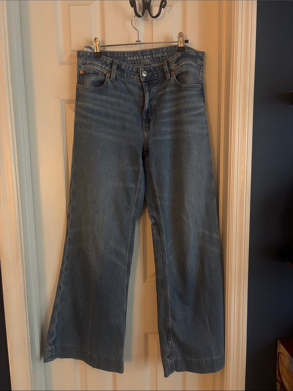 American Eagle Outfitters Wide-Leg Jeans - Blue